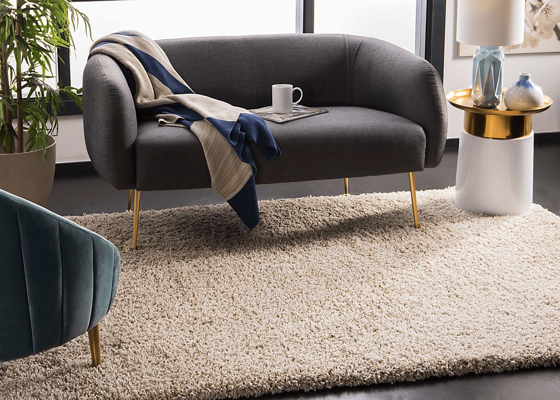 Cleona Beige 5' x 8' Rug - Image 4