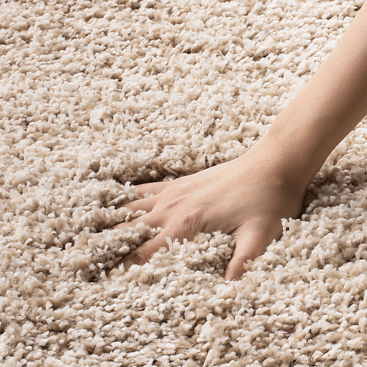 Cleona Beige Polypropylene Fabric Rug | Rooms to Go