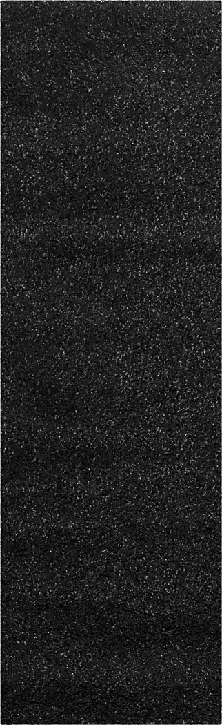 Cleona Black 2' x 7' Runner Rug