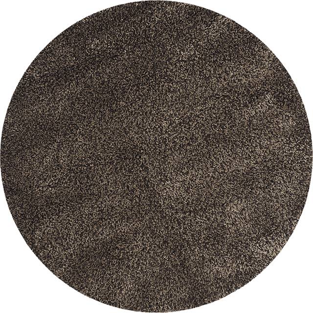 Cleona Dark Brown 4' Round Rug - Thumbnail - Image 1