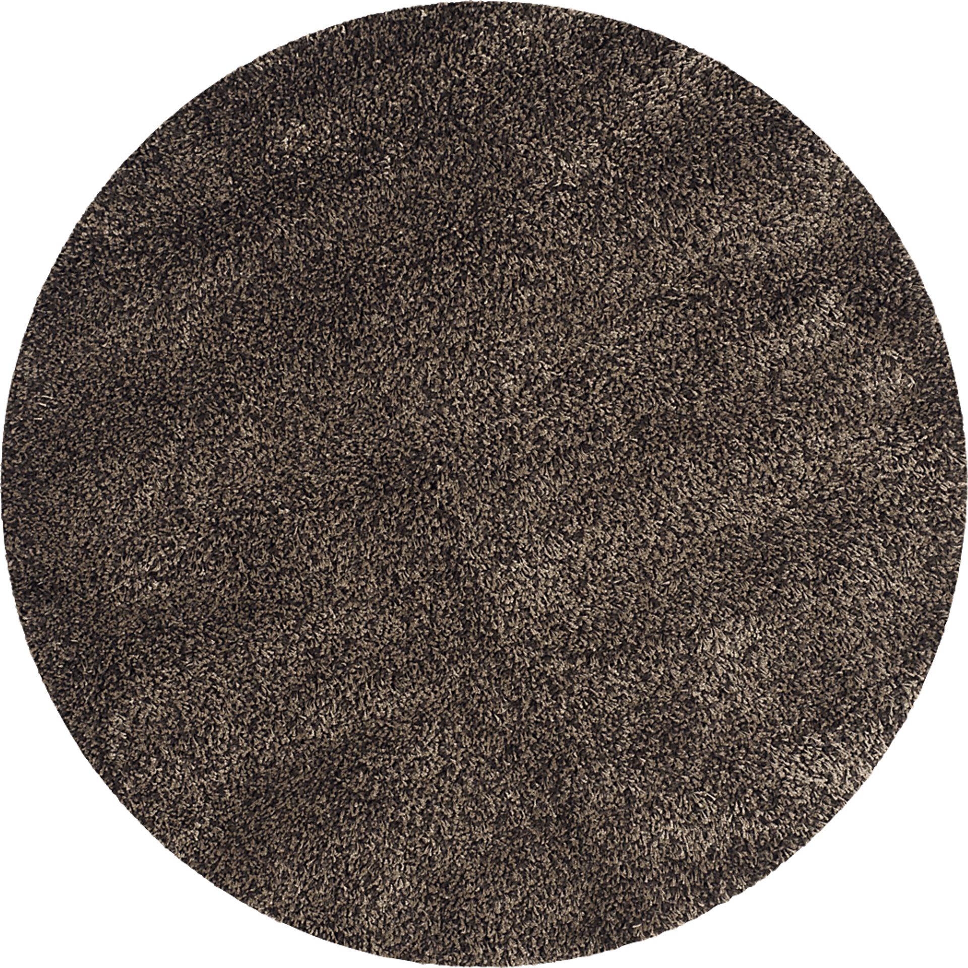 Cleona Dark Brown 4' Round Rug - Image 1