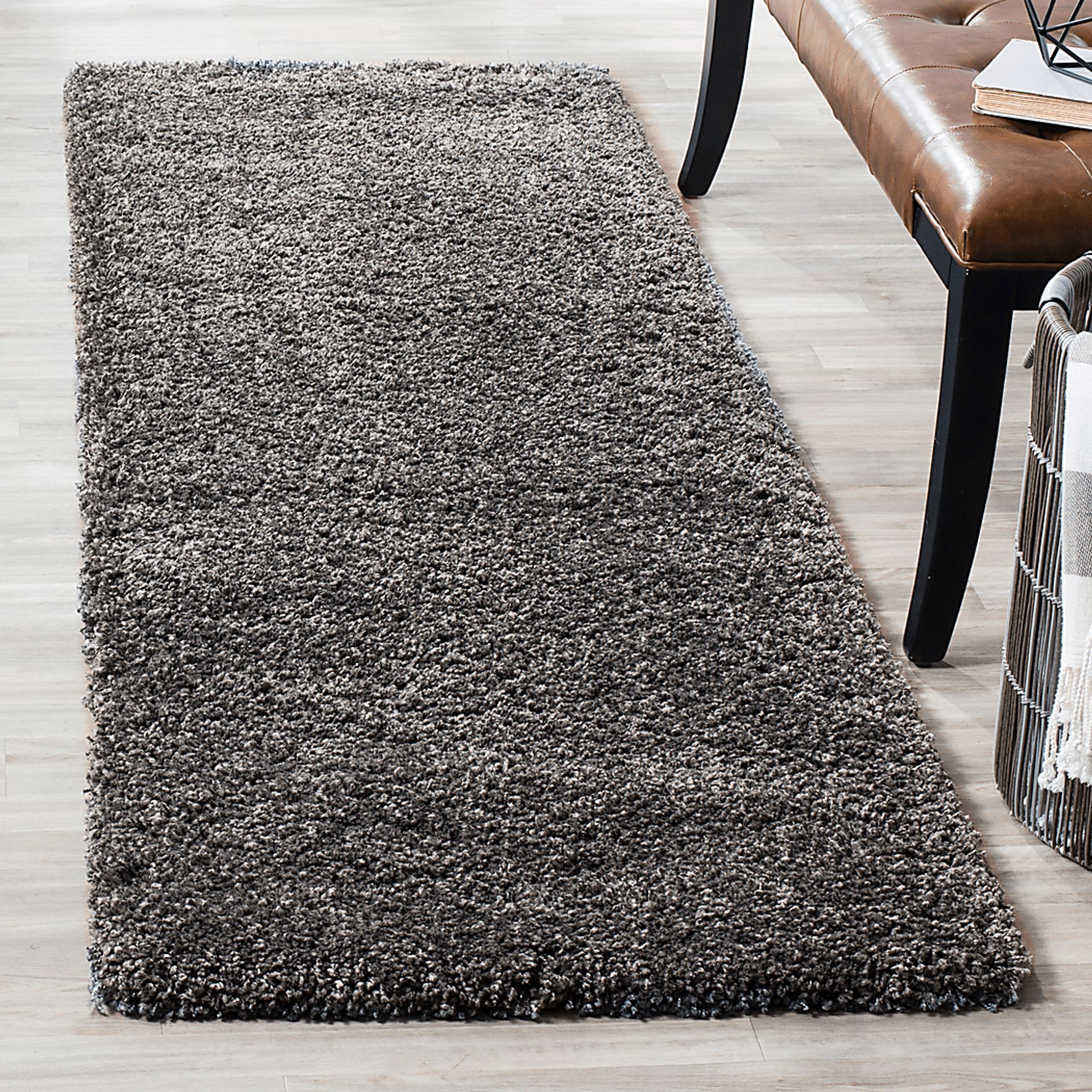 Cleona Dark Gray 2' x 7' Runner Rug - Image 3