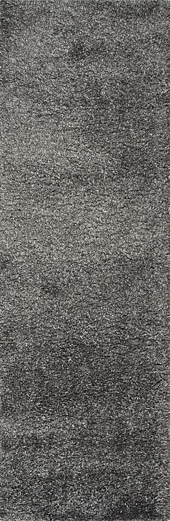 Cleona Dark Gray 2' x 7' Runner Rug