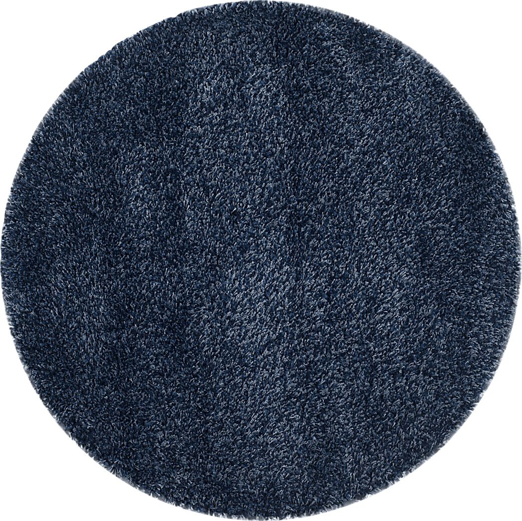 Cleona Navy 4' Round Rug
