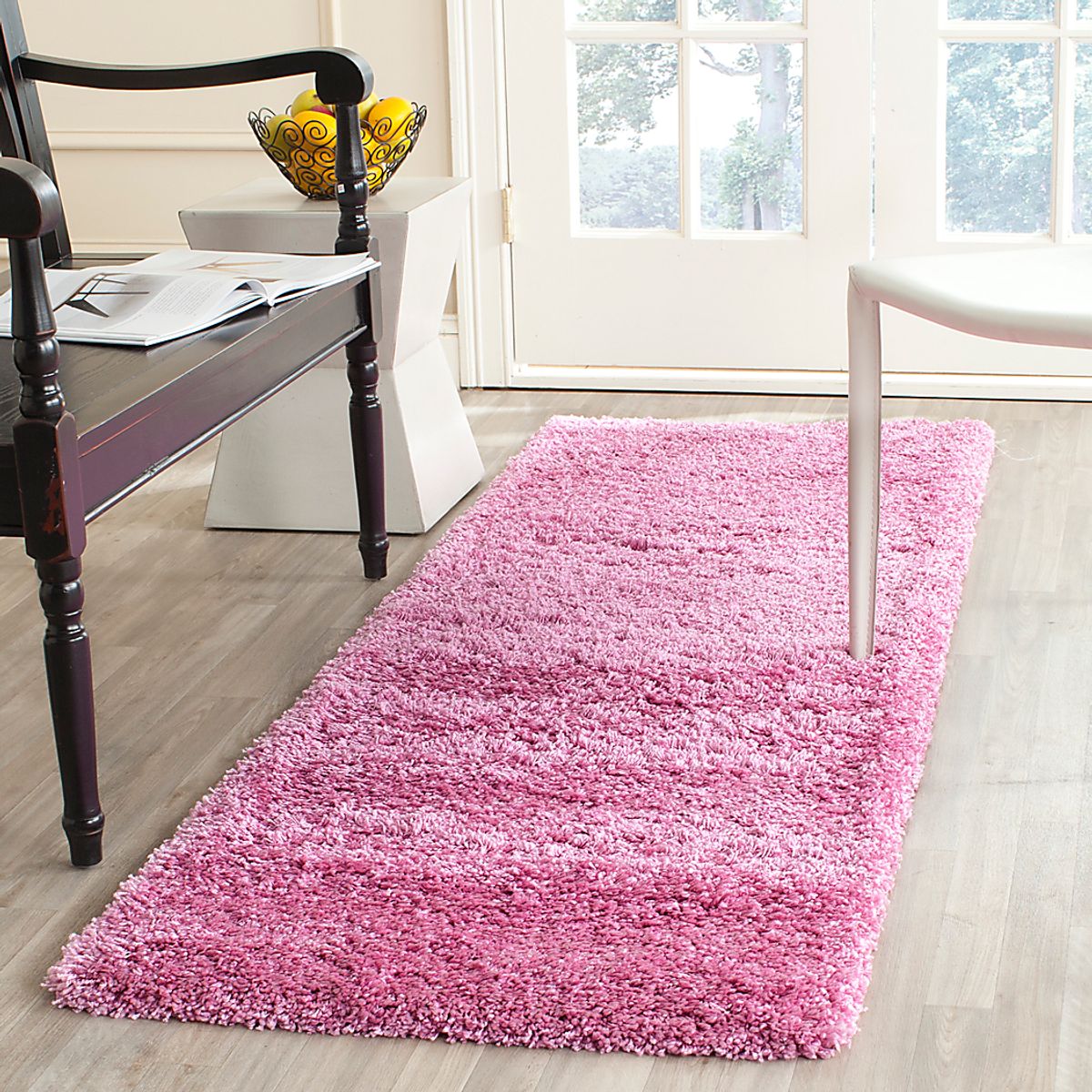 Cleona Pink Polypropylene Fabric Rug | Rooms to Go