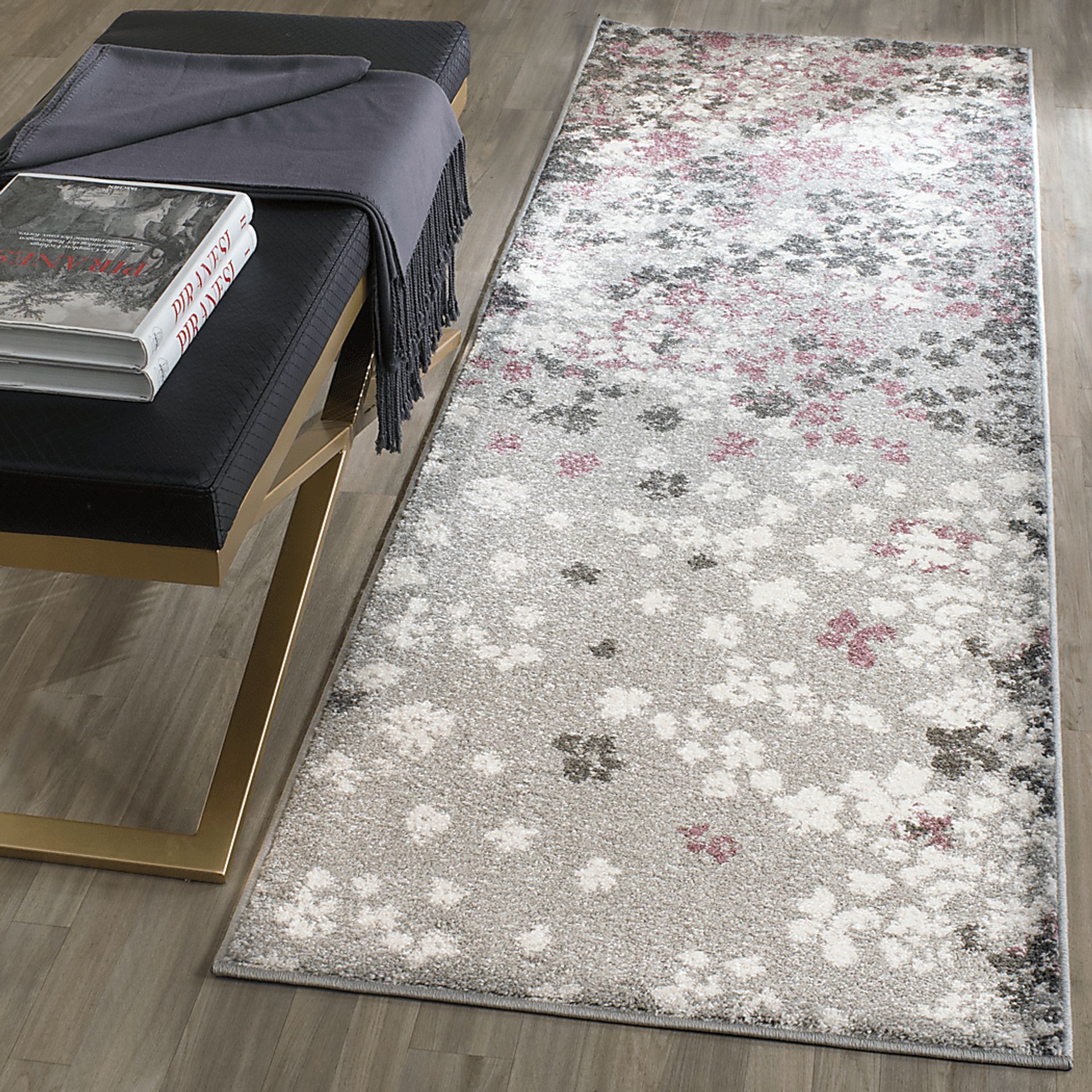 Cleora Light Gray 2'6 x 8' Runner Rug - Image 3
