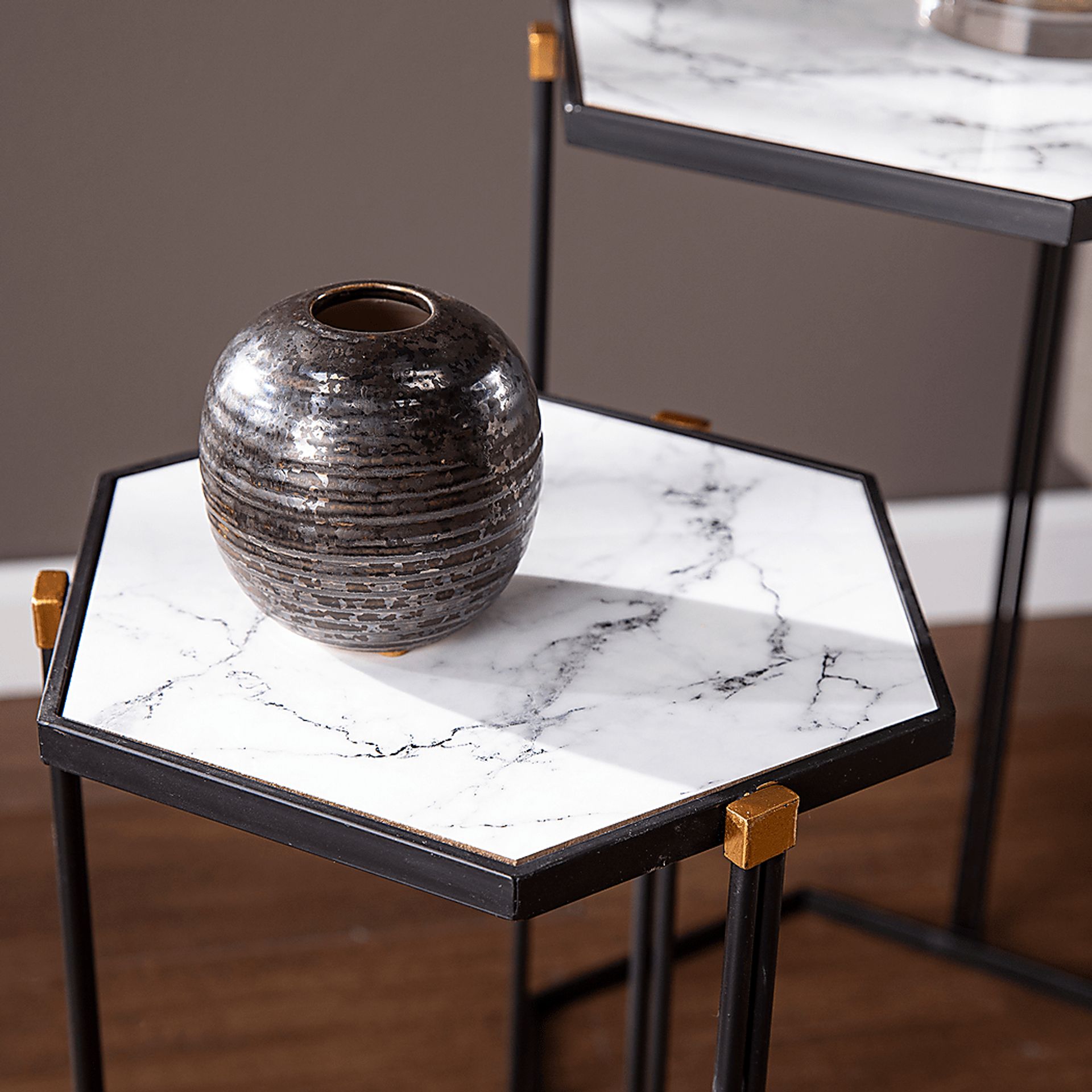 Clerkenwell White Nesting Tables, Set of 2 - Image 5