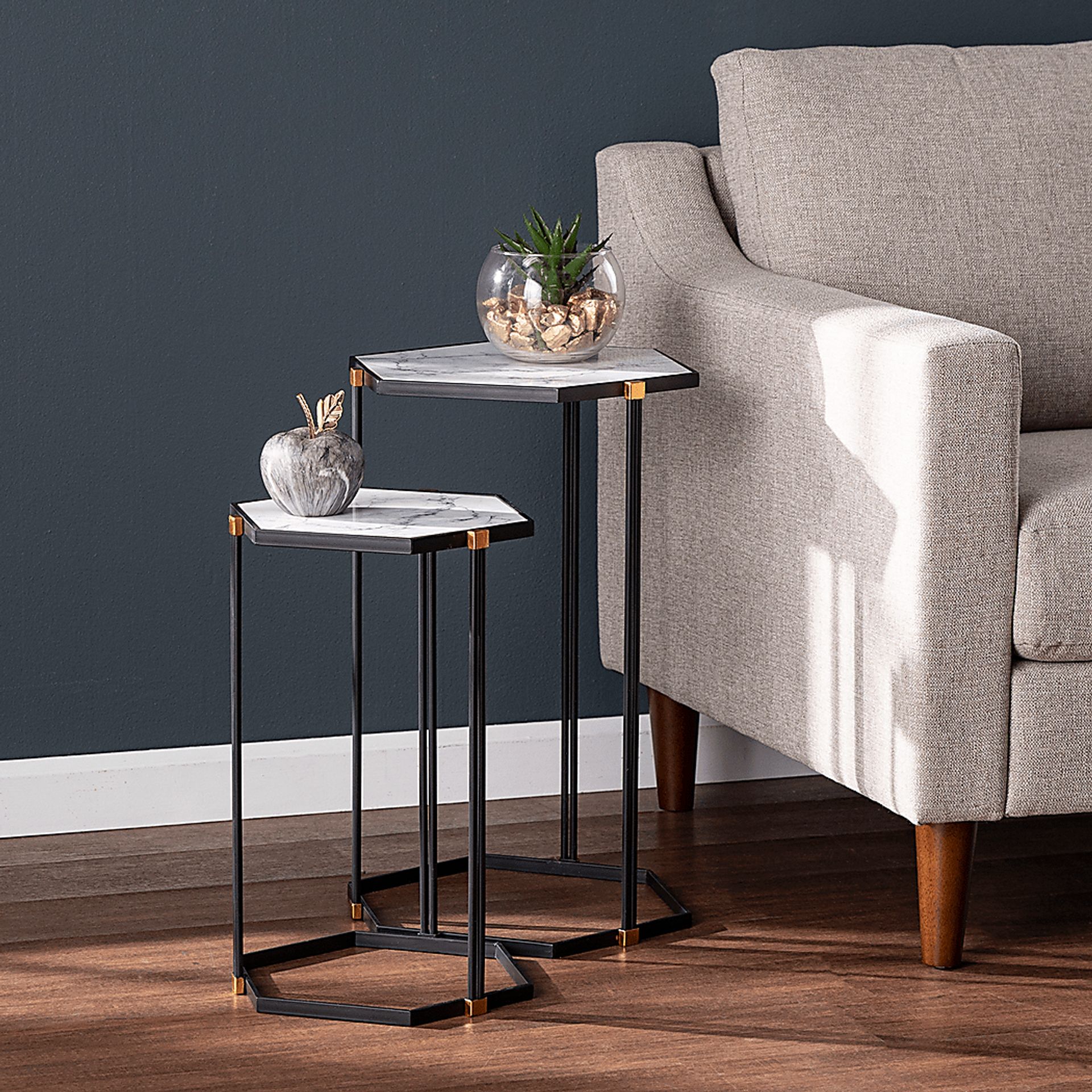 Clerkenwell White Nesting Tables, Set of 2 - Image 7
