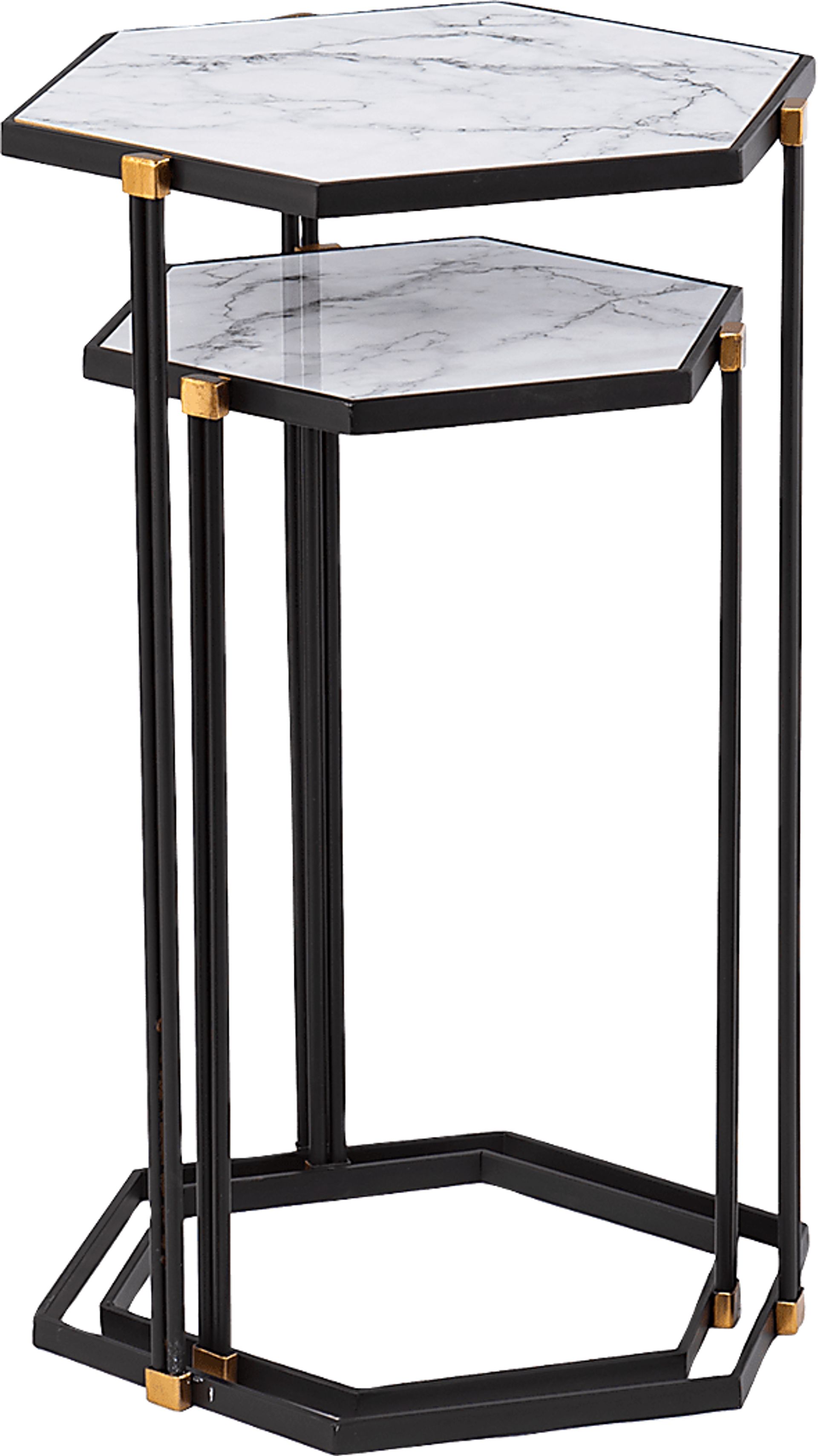 Clerkenwell White Nesting Tables, Set of 2 - Image 1