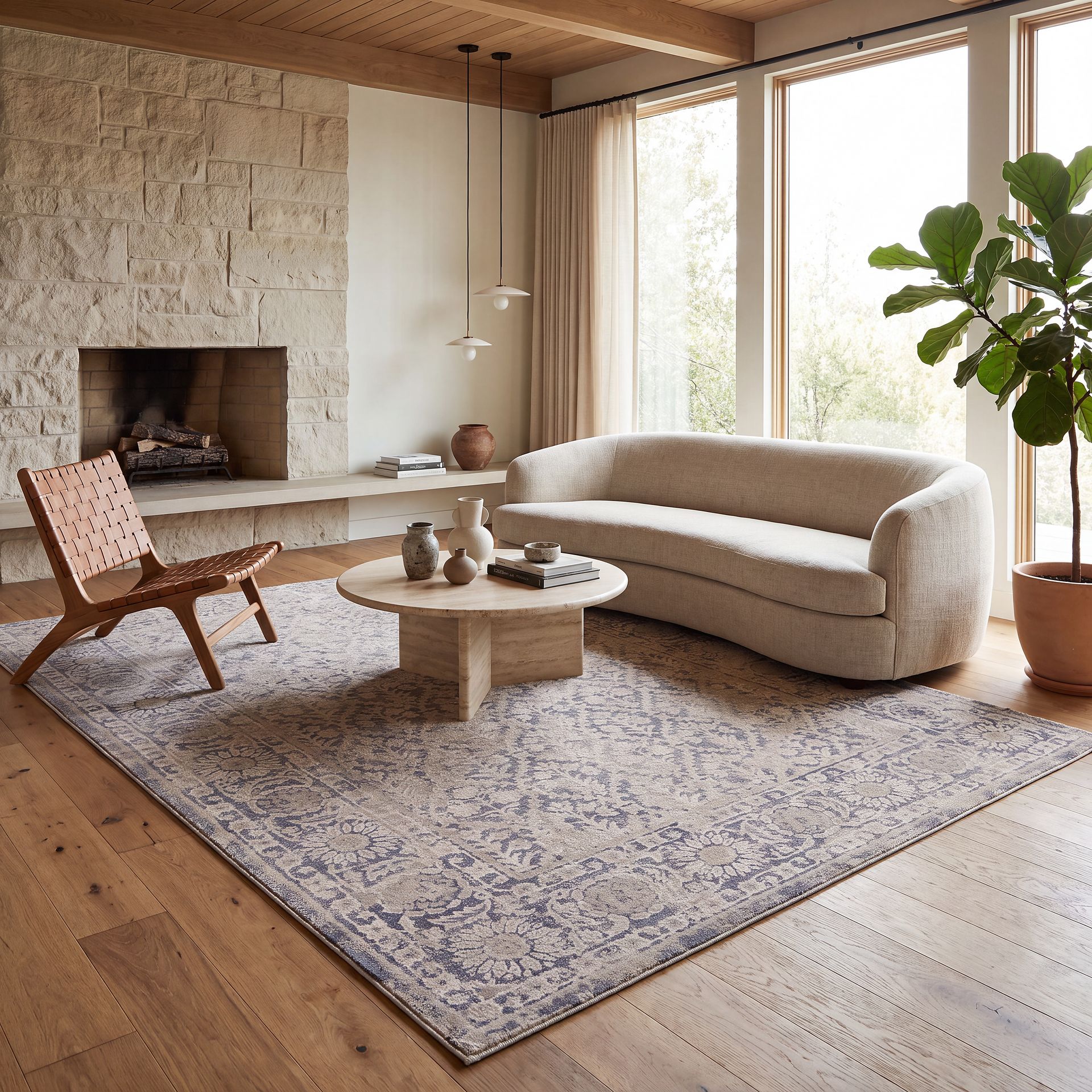 Clerman Tan 5'3 x 7'6 Rug - Image 3