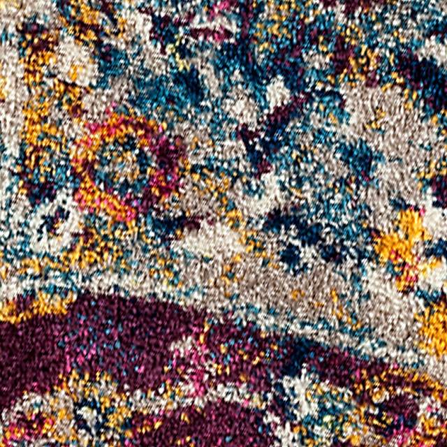 Clervin Navy/Orange 7'6 x 9'6 Rug - Thumbnail - Image 5
