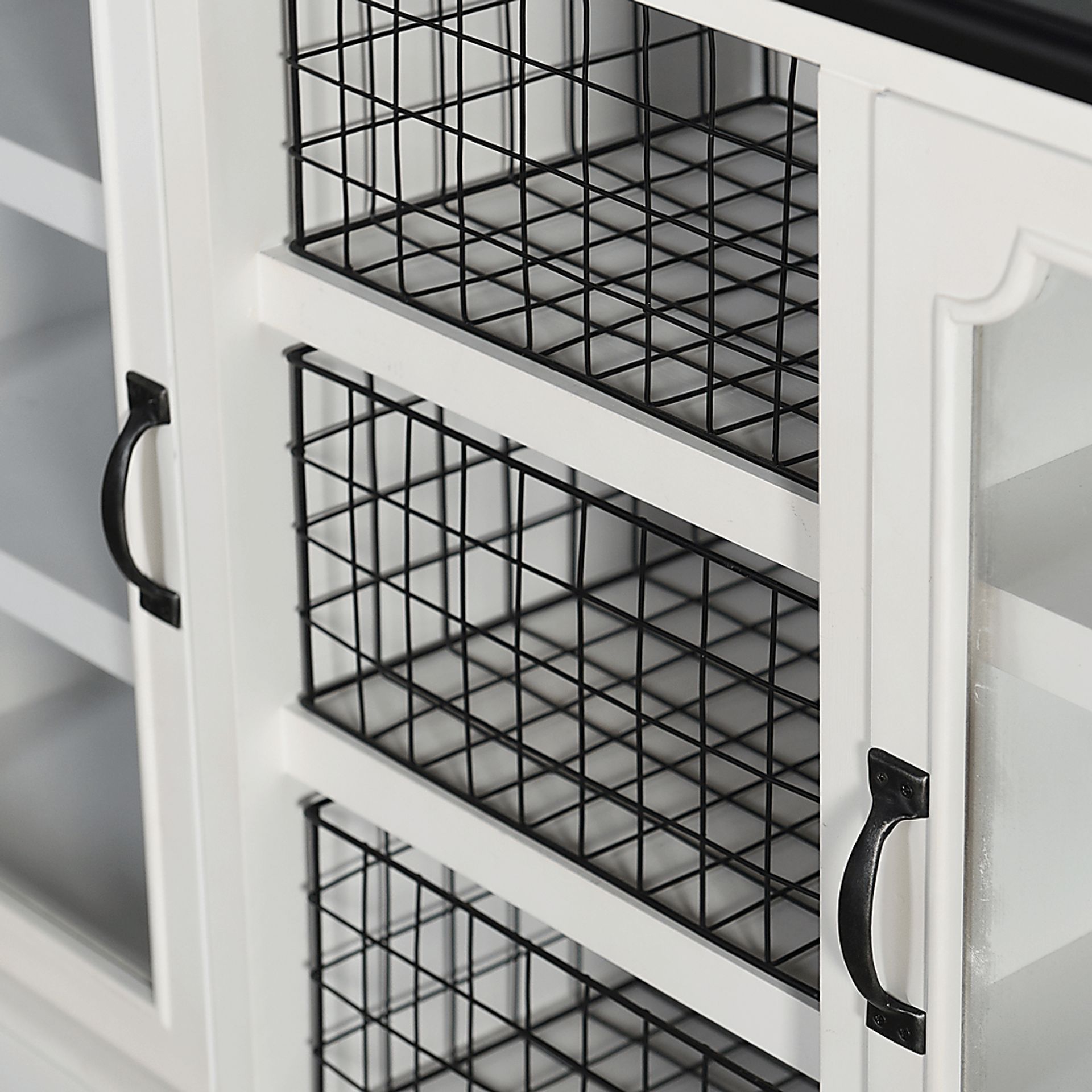 Clerya White Credenza - Image 3