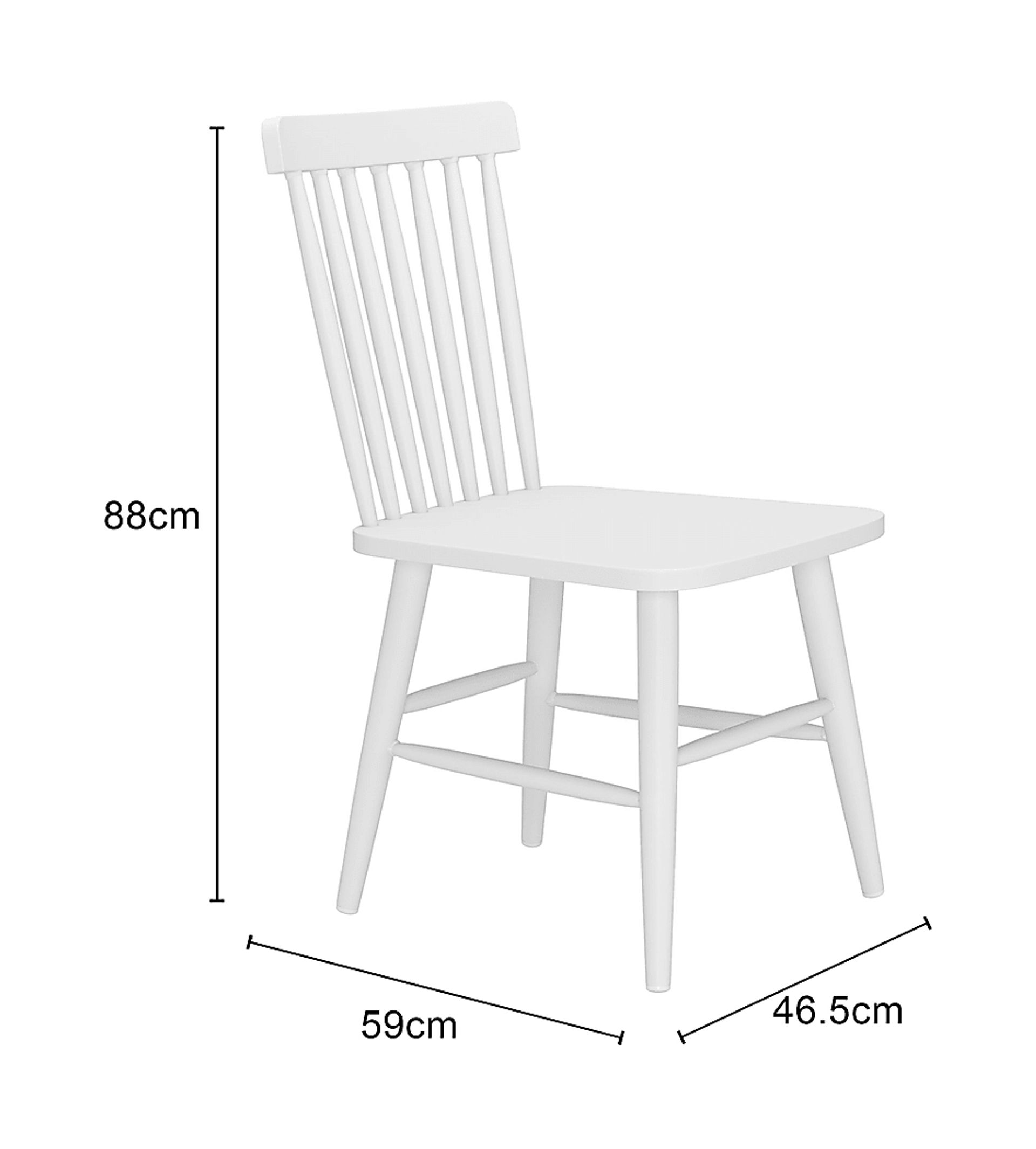 Clethra White Dining Chair - Image 3