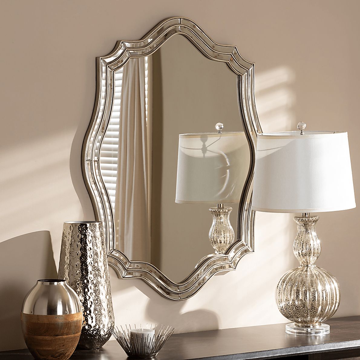Cleve Silver Mirror