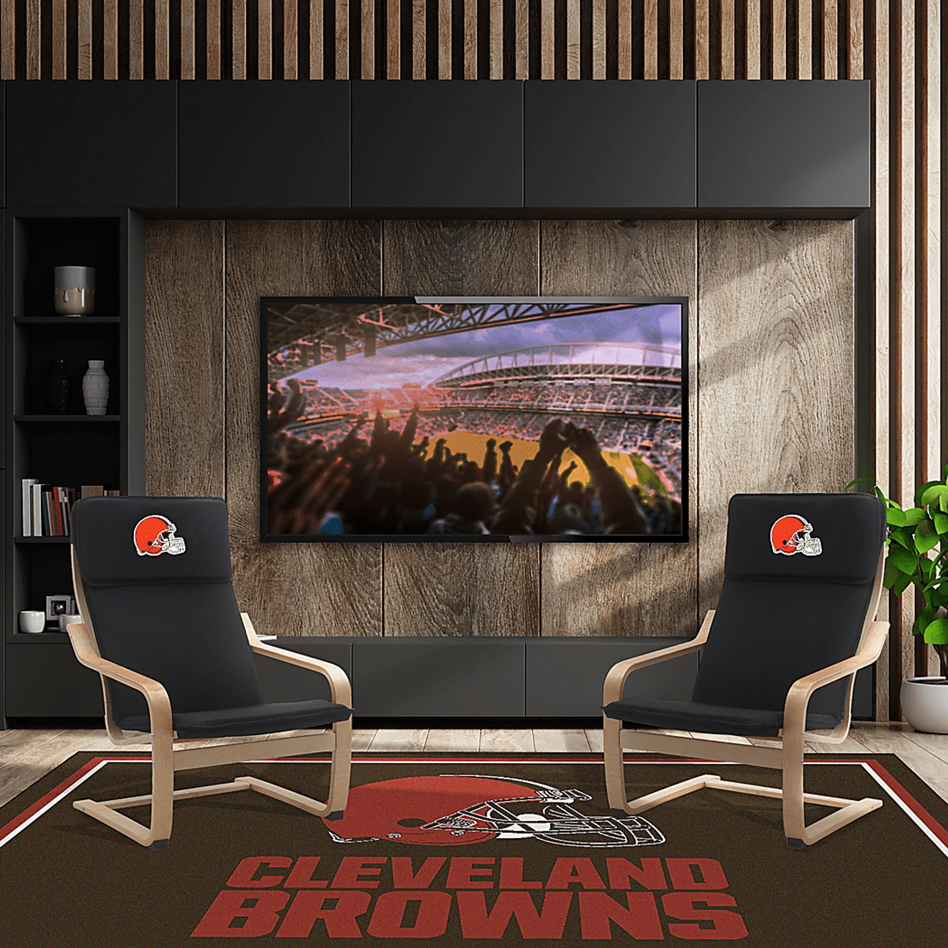 Cleveland Browns Black Accent Chair - Image 6