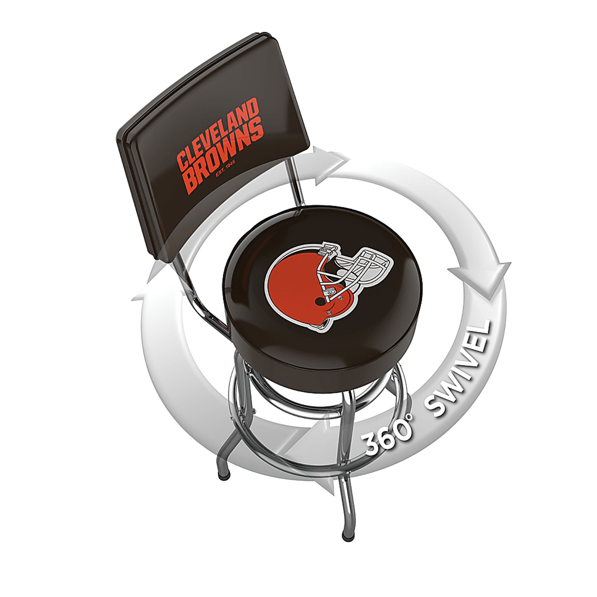 Cleveland Browns Black Barstool - Image 3