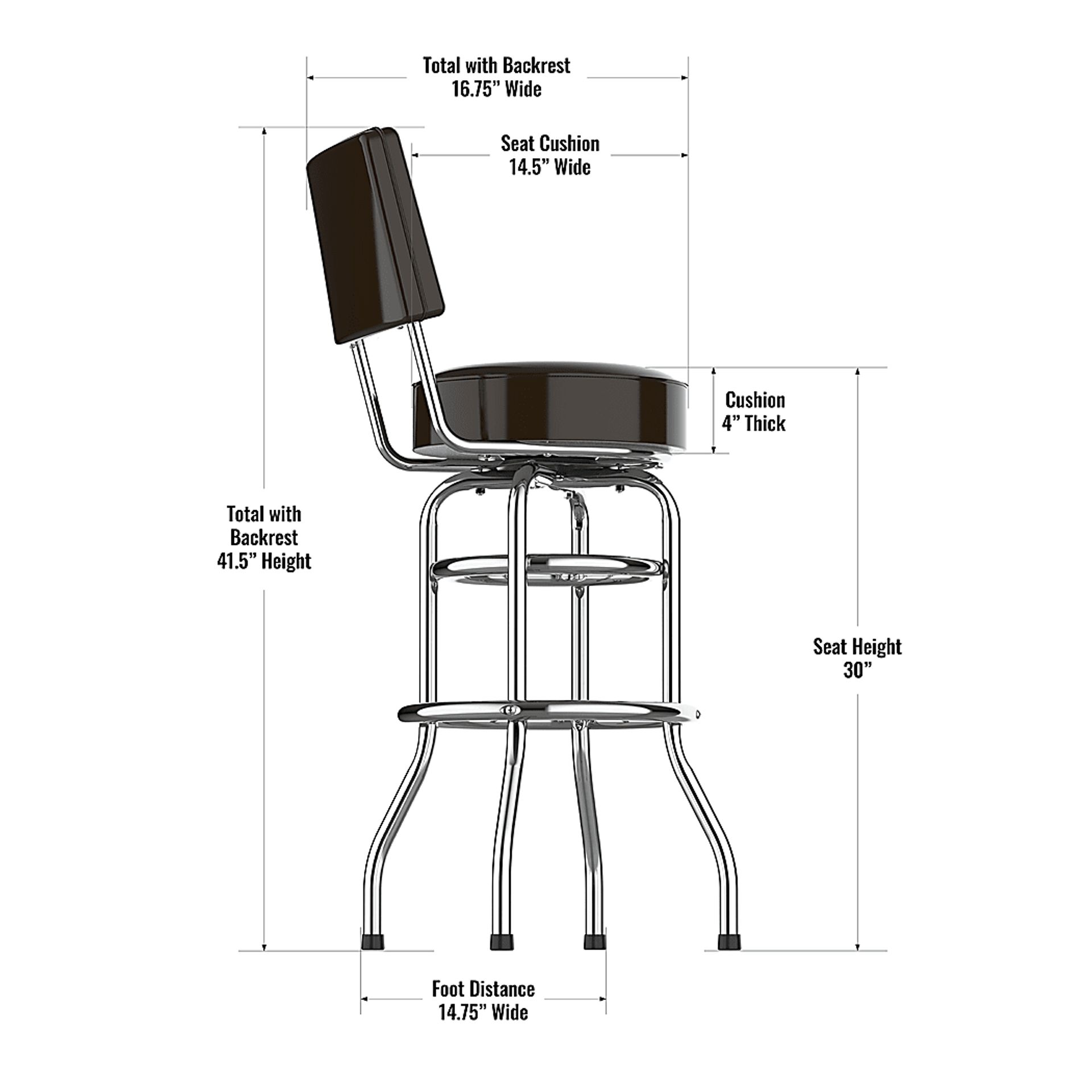 Cleveland Browns Black Barstool - Image 4