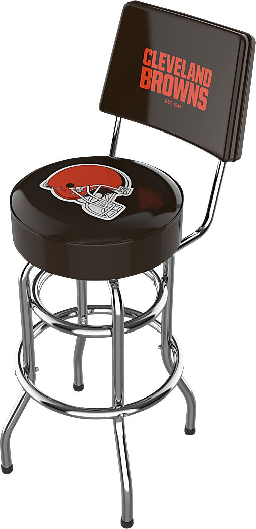 Cleveland Browns Swivel Barstool with Back - Thumbnail 2