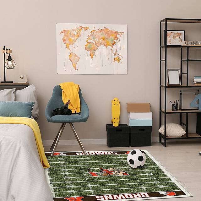Cleveland Browns Green 4' x 6' Rug - Thumbnail - Image 2