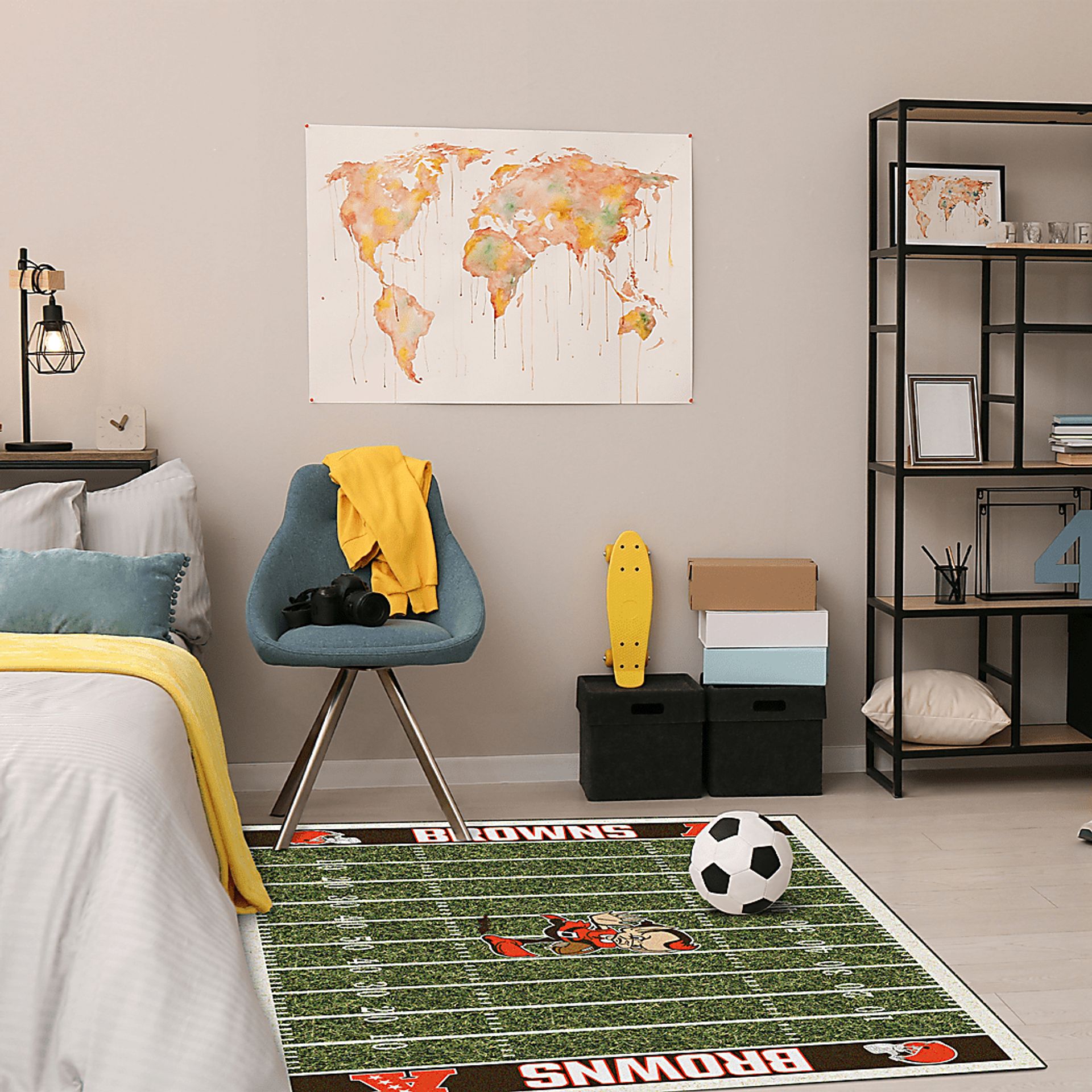 Cleveland Browns Green 4' x 6' Rug - Image 2