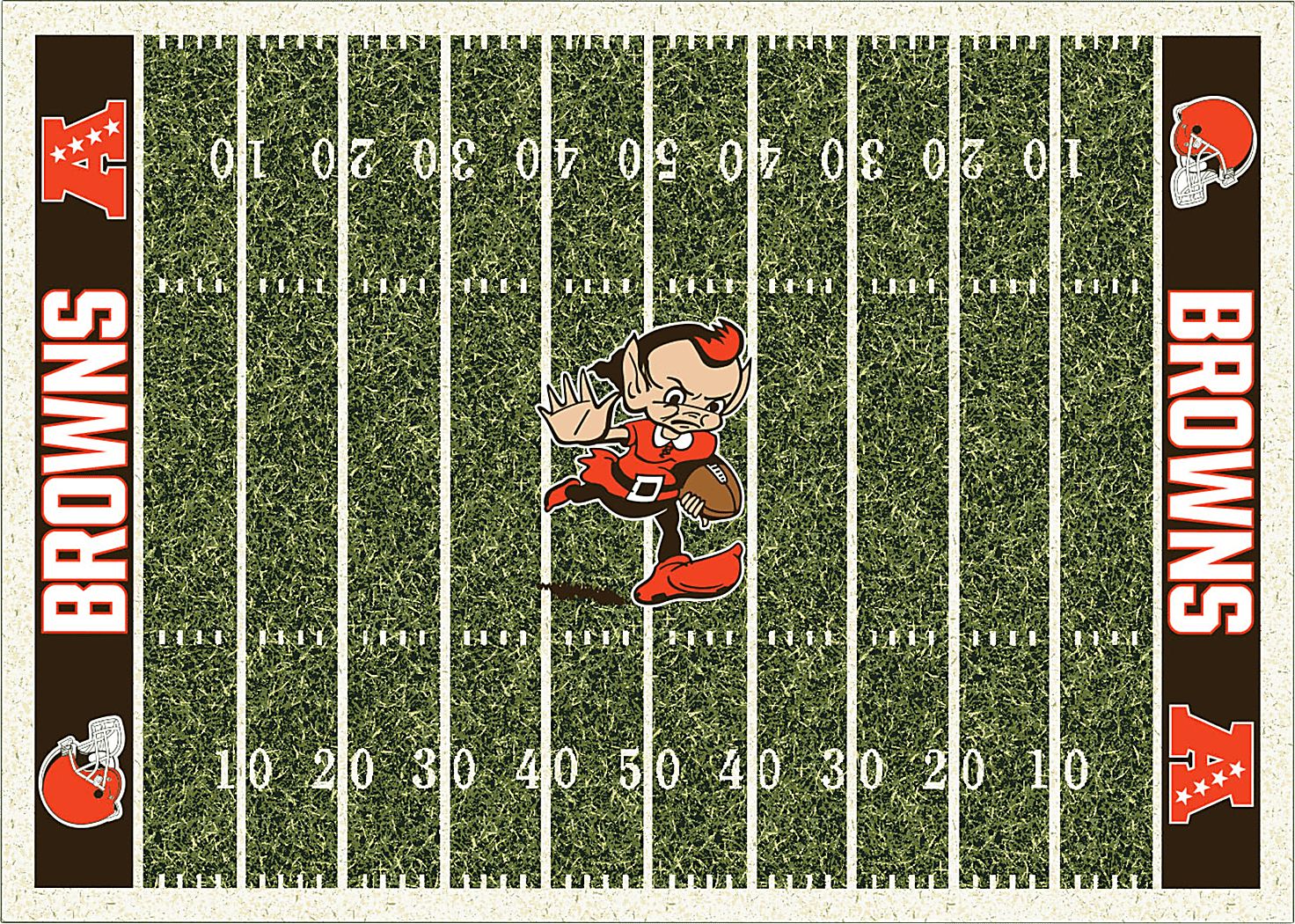 Cleveland Browns Green 4' x 6' Rug