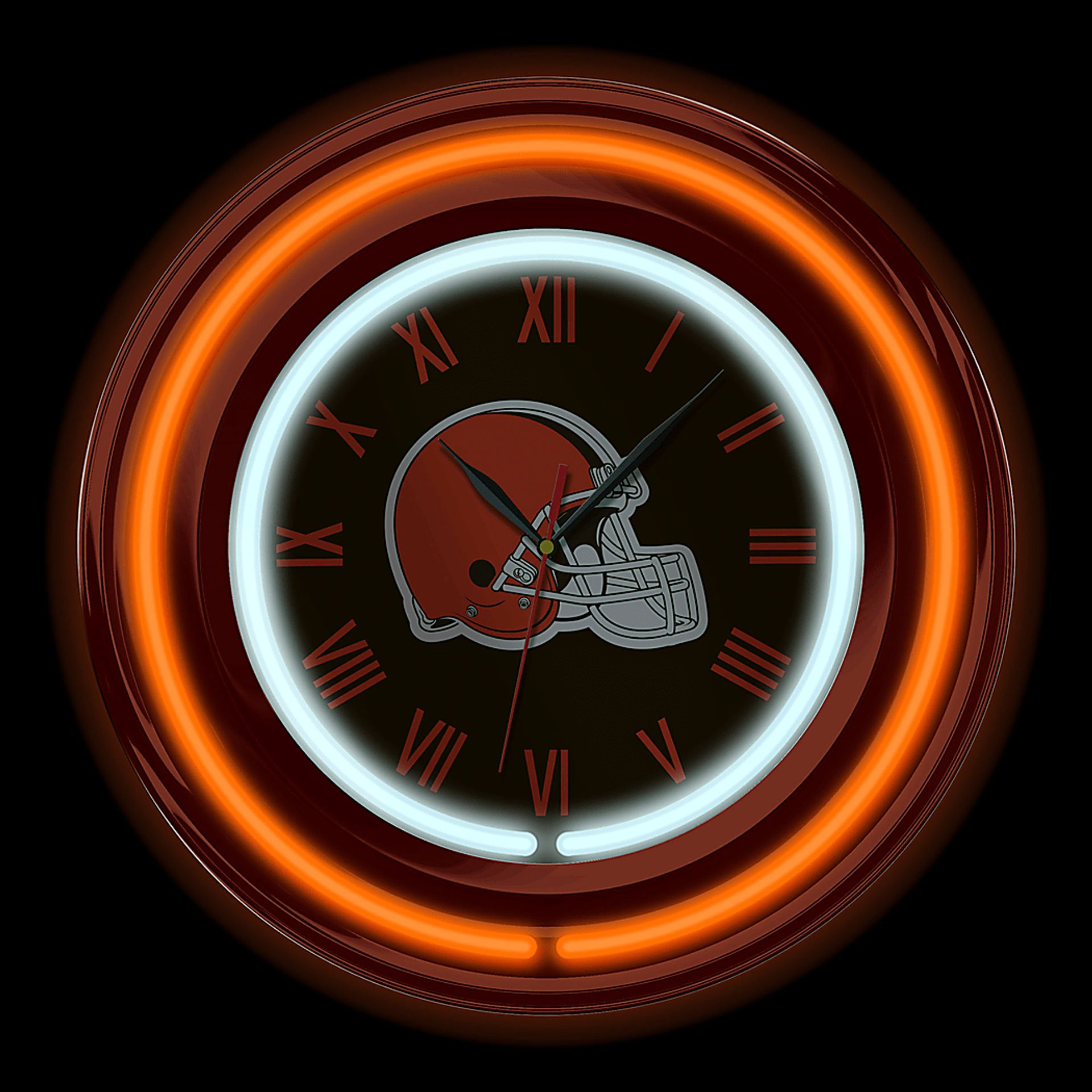 Cleveland Browns Neon Wall Clock - Image 3