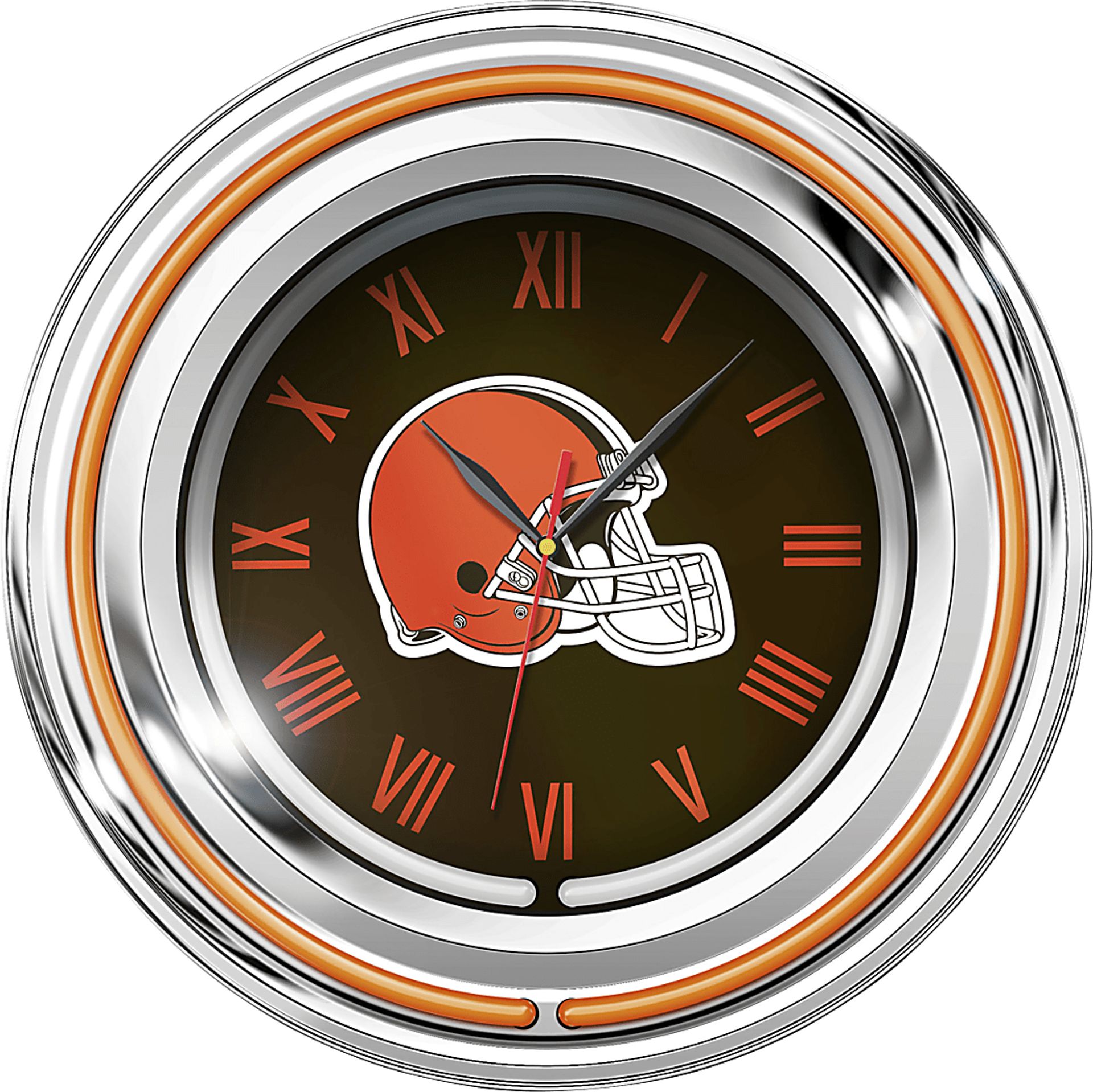 Cleveland Browns Neon Wall Clock - Image 1