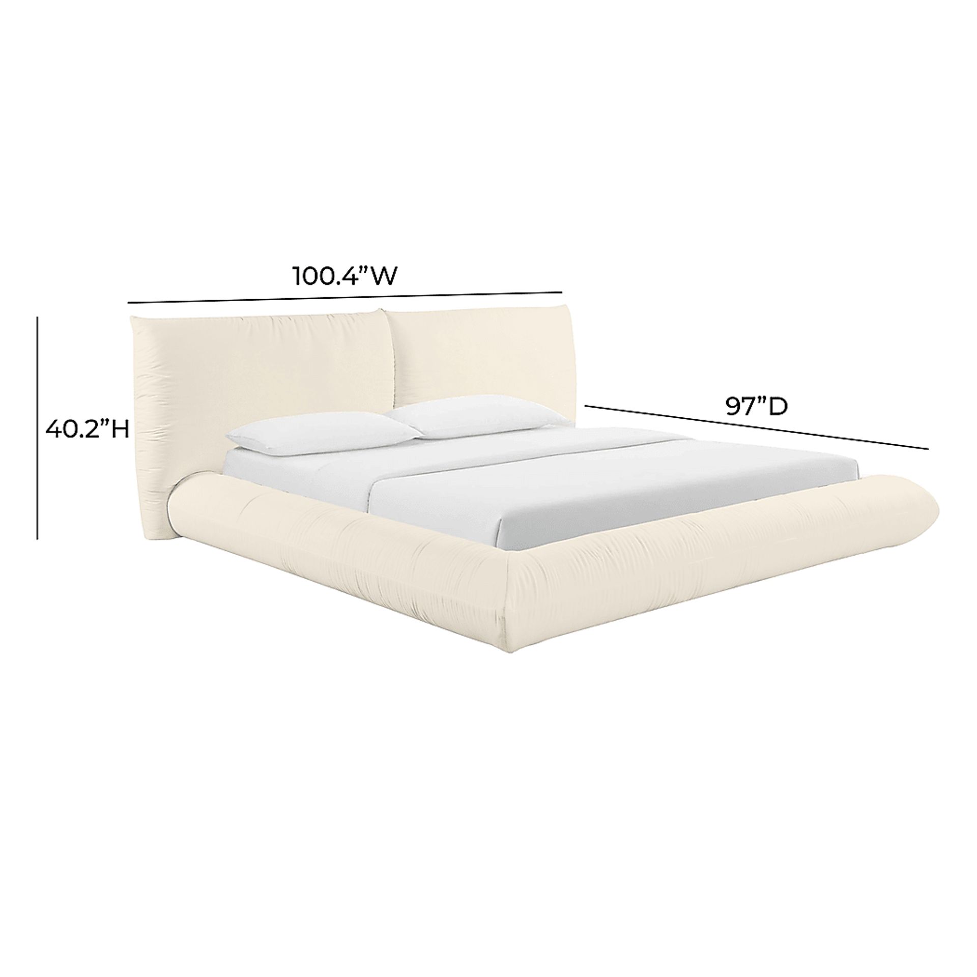 Clifdale Cream King Bed - Image 5