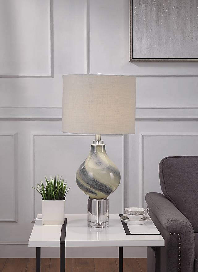 Cliff Lake Aqua Lamp - Thumbnail - Image 2