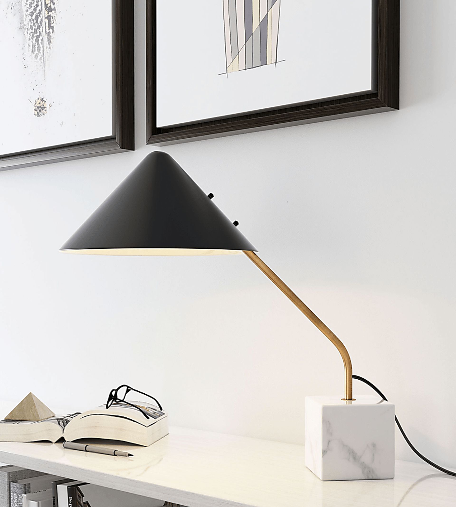 Cliff Point Black Lamp - Image 3