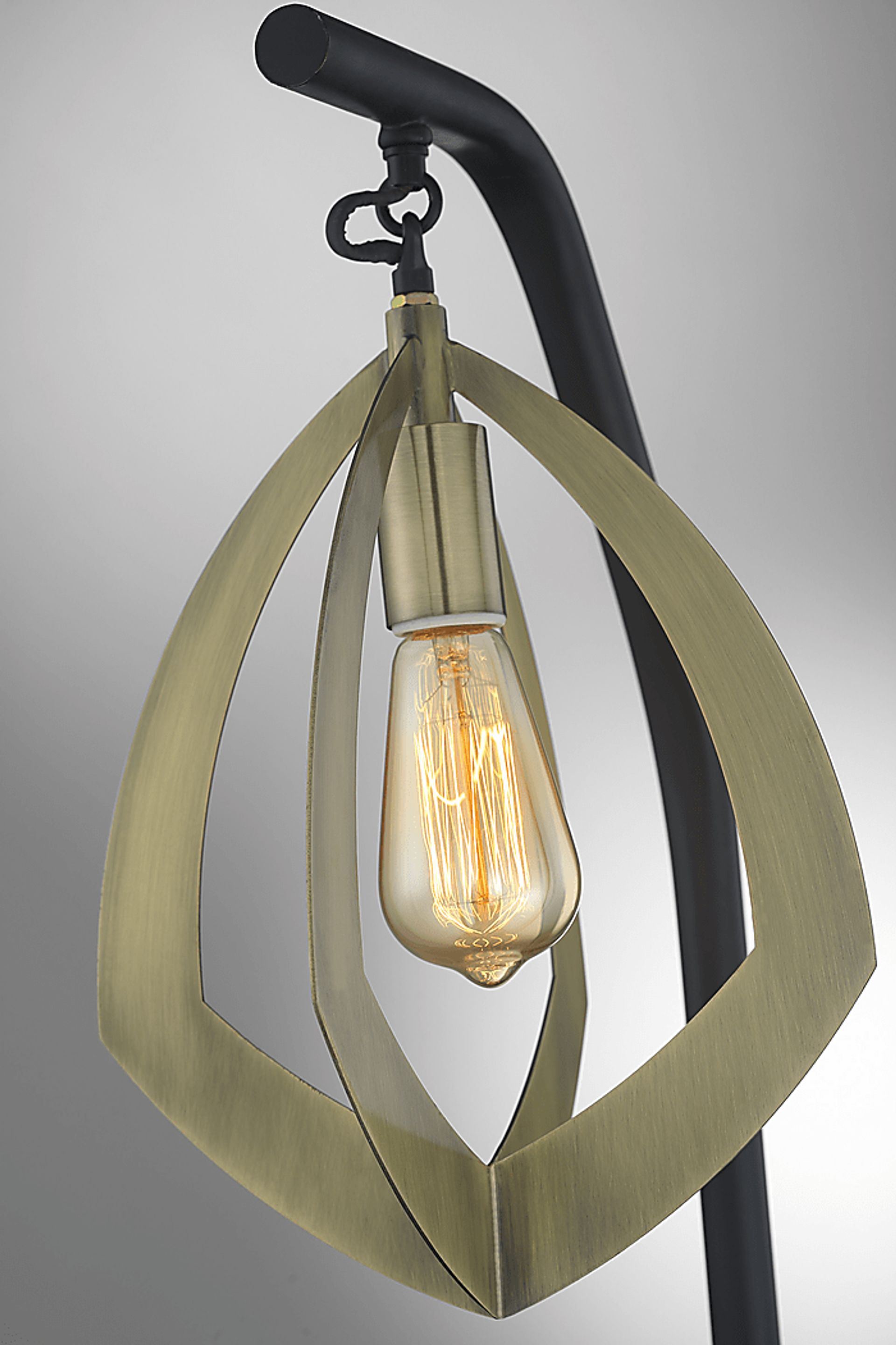 Cliff Rose Court Brass Floor Lamp - Image 2