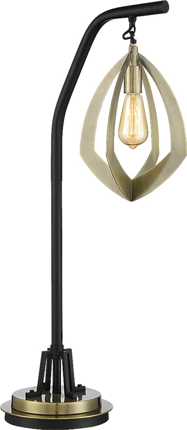 Cliff Rose Court Brass Lamp - Thumbnail - Image 1