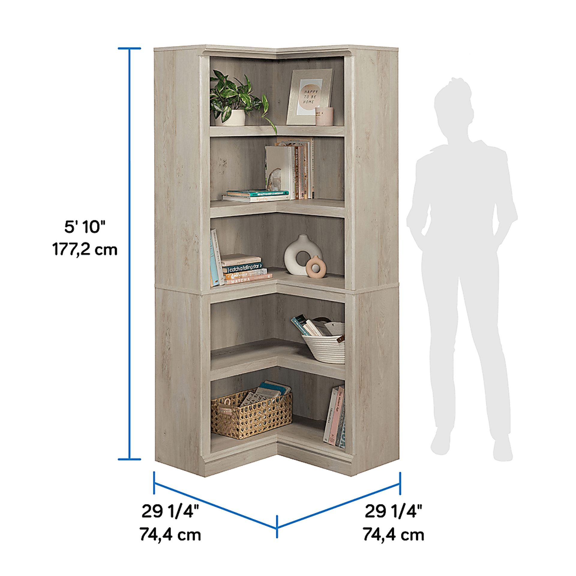 Cliffbit Gray Bookcase - Image 4
