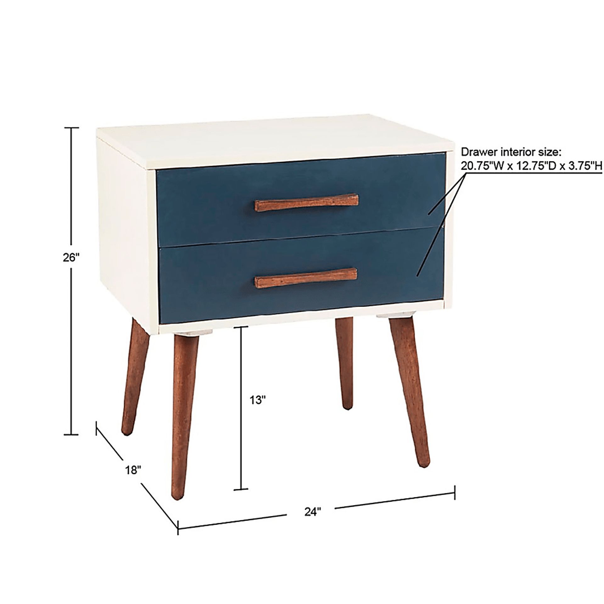 Cliffglen White Nightstand - Image 7