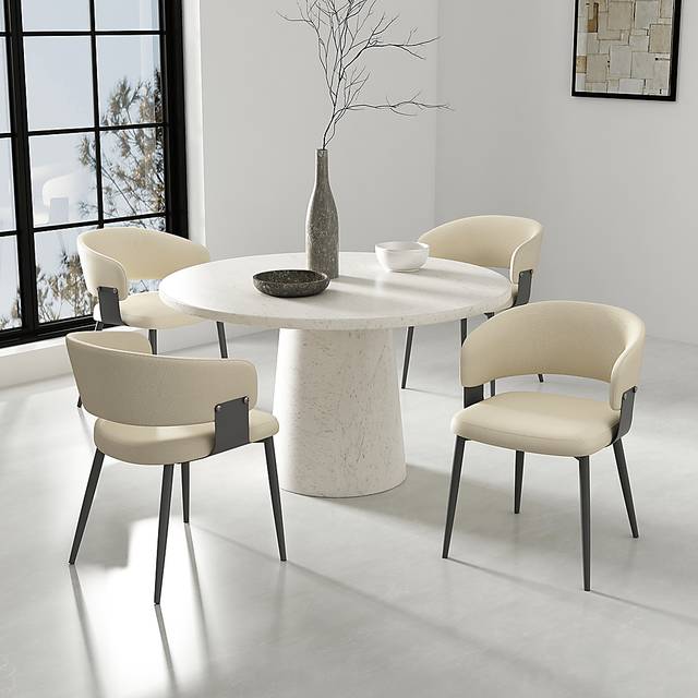 Cliffoods Sand Brown Arm Chair - Thumbnail - Image 2