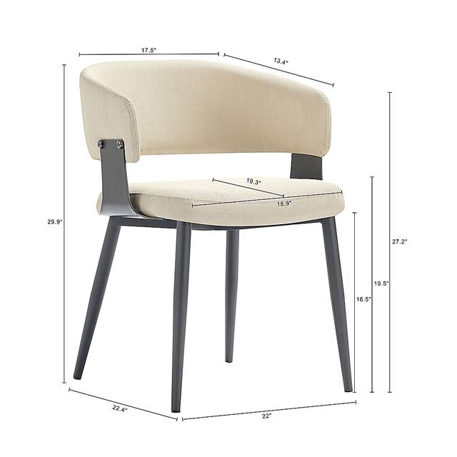 Cliffoods Sand Brown Arm Chair - Thumbnail - Image 4