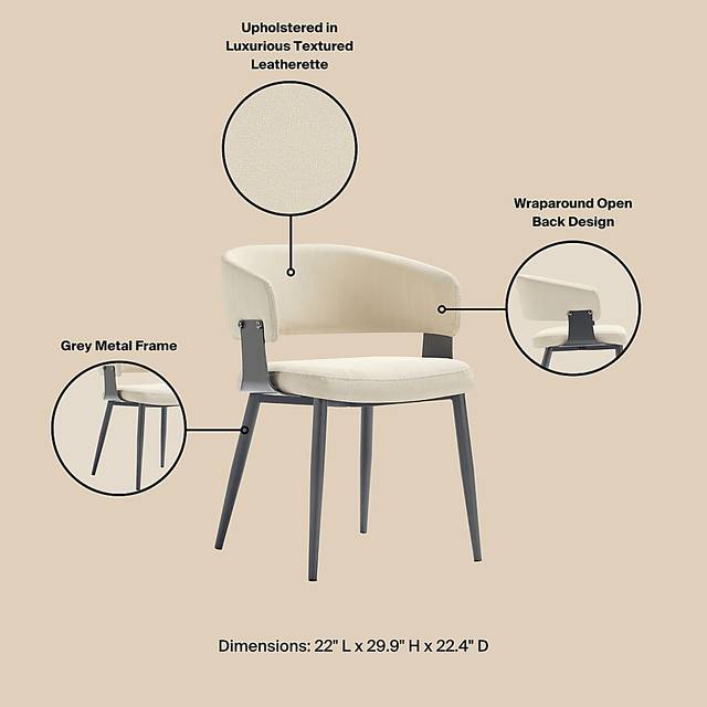 Cliffoods Sand Brown Arm Chair - Thumbnail - Image 5