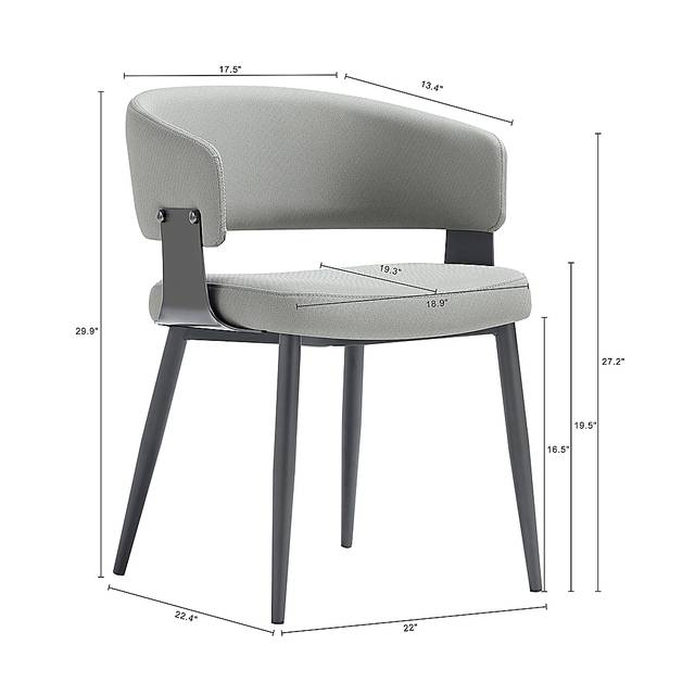 Cliffoods Stone Gray Arm Chair - Thumbnail - Image 5