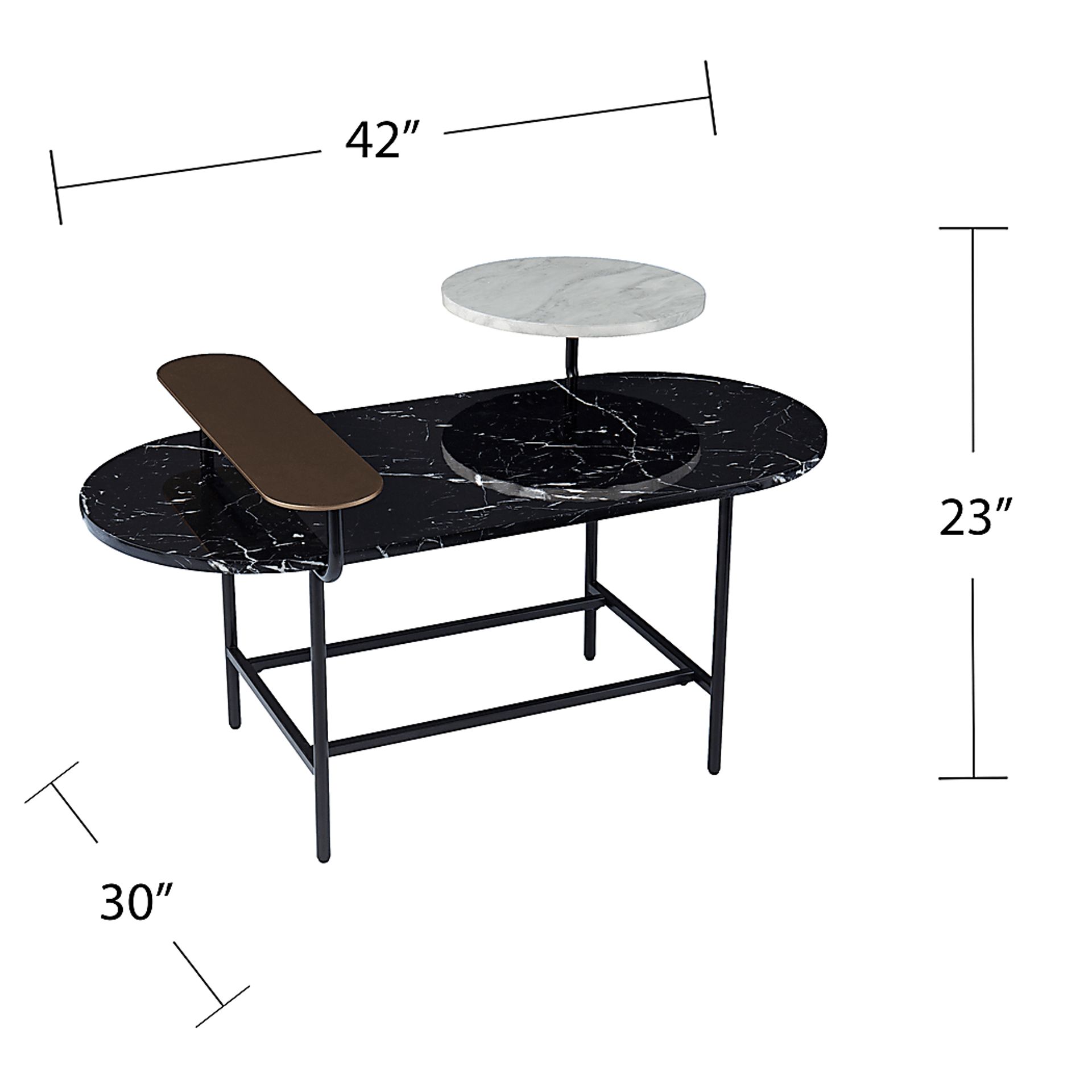 Cliffwood Black Cocktail Table - Image 5
