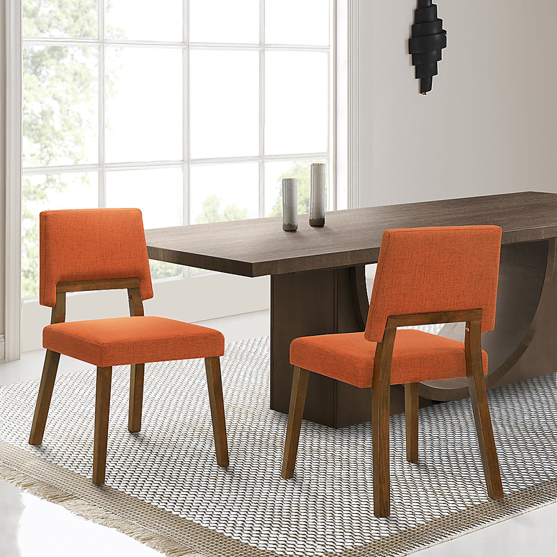 Cliffytales I Orange Dining Chair, Set of 2 - Image 2