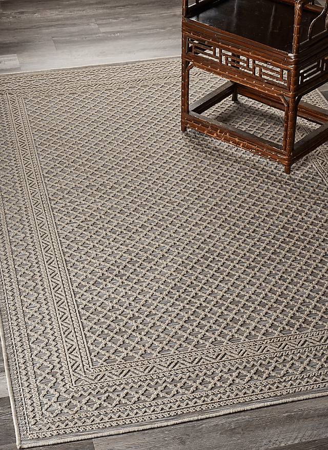 Clifmond Natural,Tan 5' x 7' Indoor,Outdoor Rug - Thumbnail - Image 2