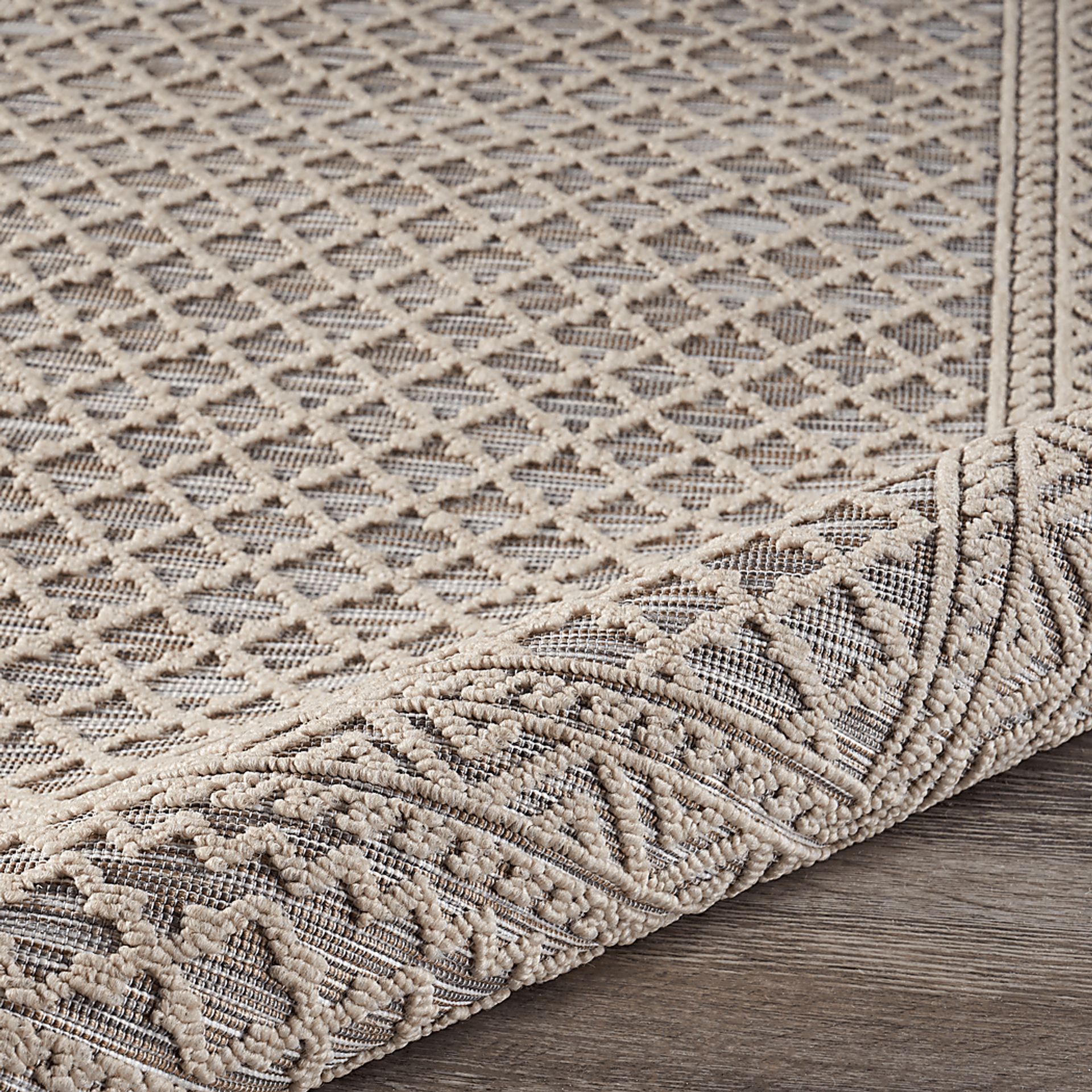 Clifmond Natural,Tan 5' x 7' Indoor,Outdoor Rug - Image 7