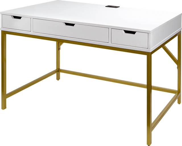 Cliftmont White Desk - Thumbnail - Image 1