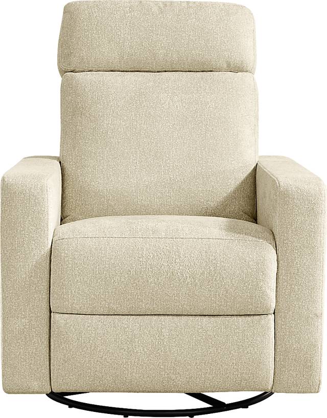 Clifton Beige Dual Power Swivel Glider Recliner - Thumbnail - Image 2