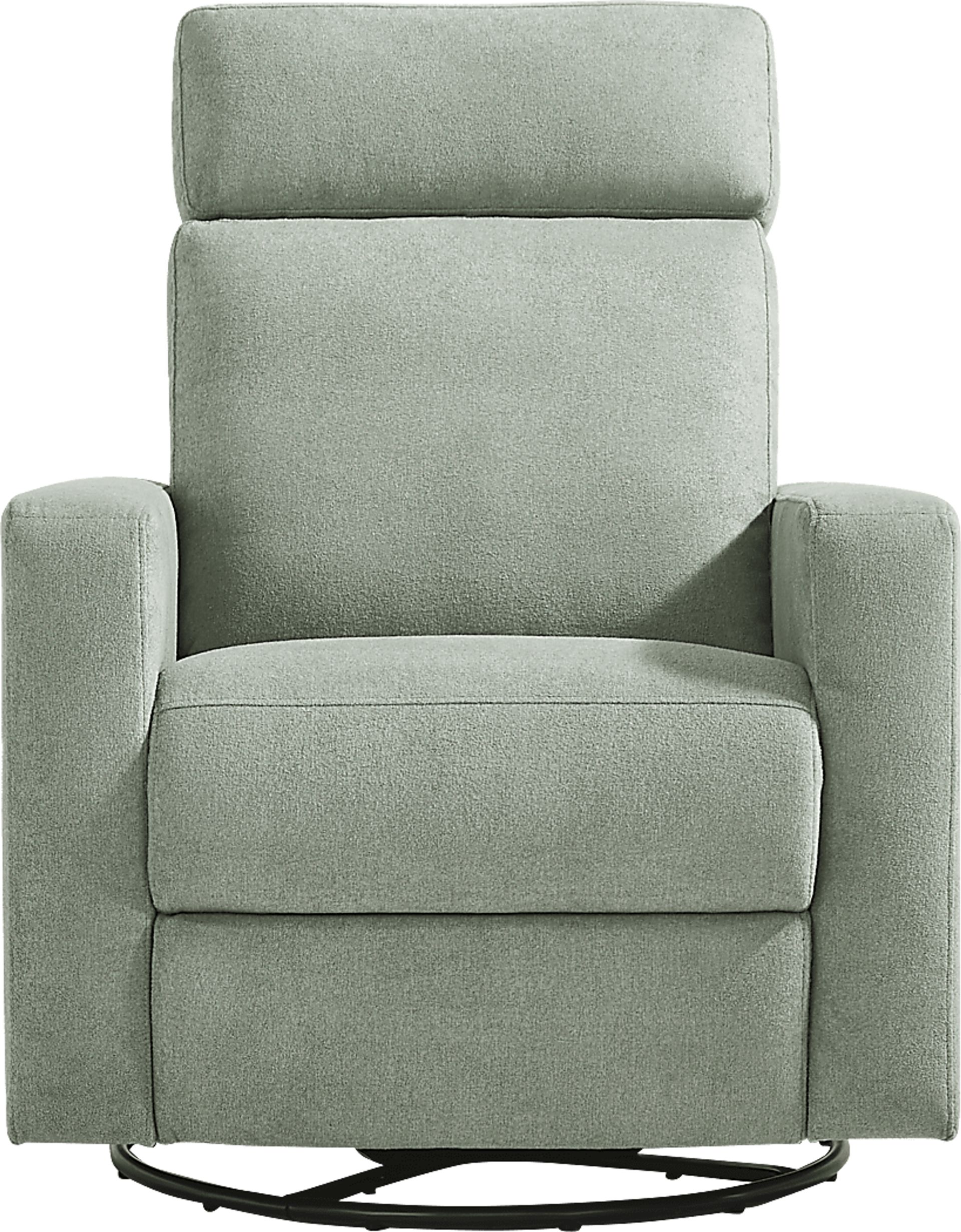 Clifton Blue Dual Power Swivel Glider Recliner - Image 2