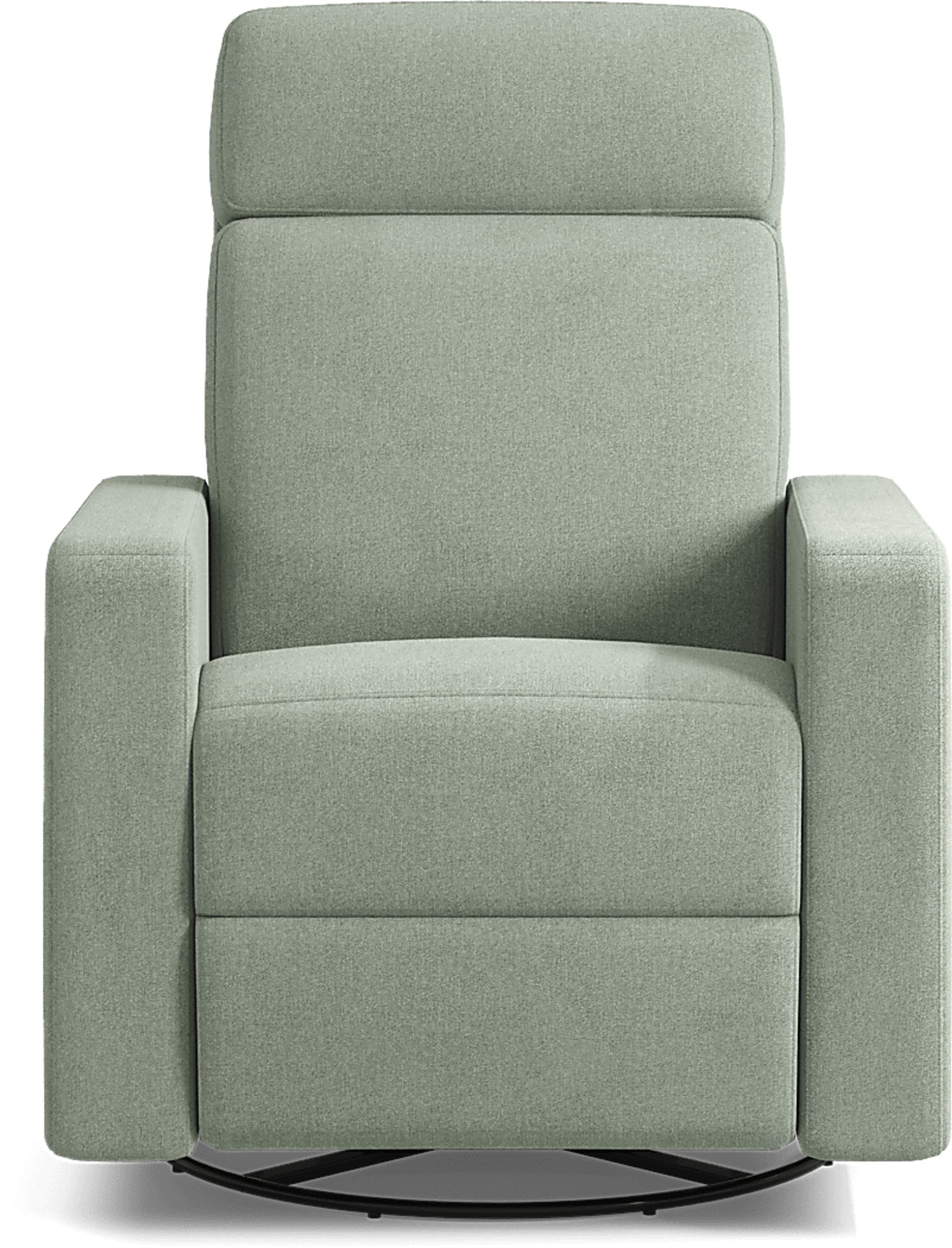 Clifton Blue Dual Power Swivel Glider Recliner - Image 2