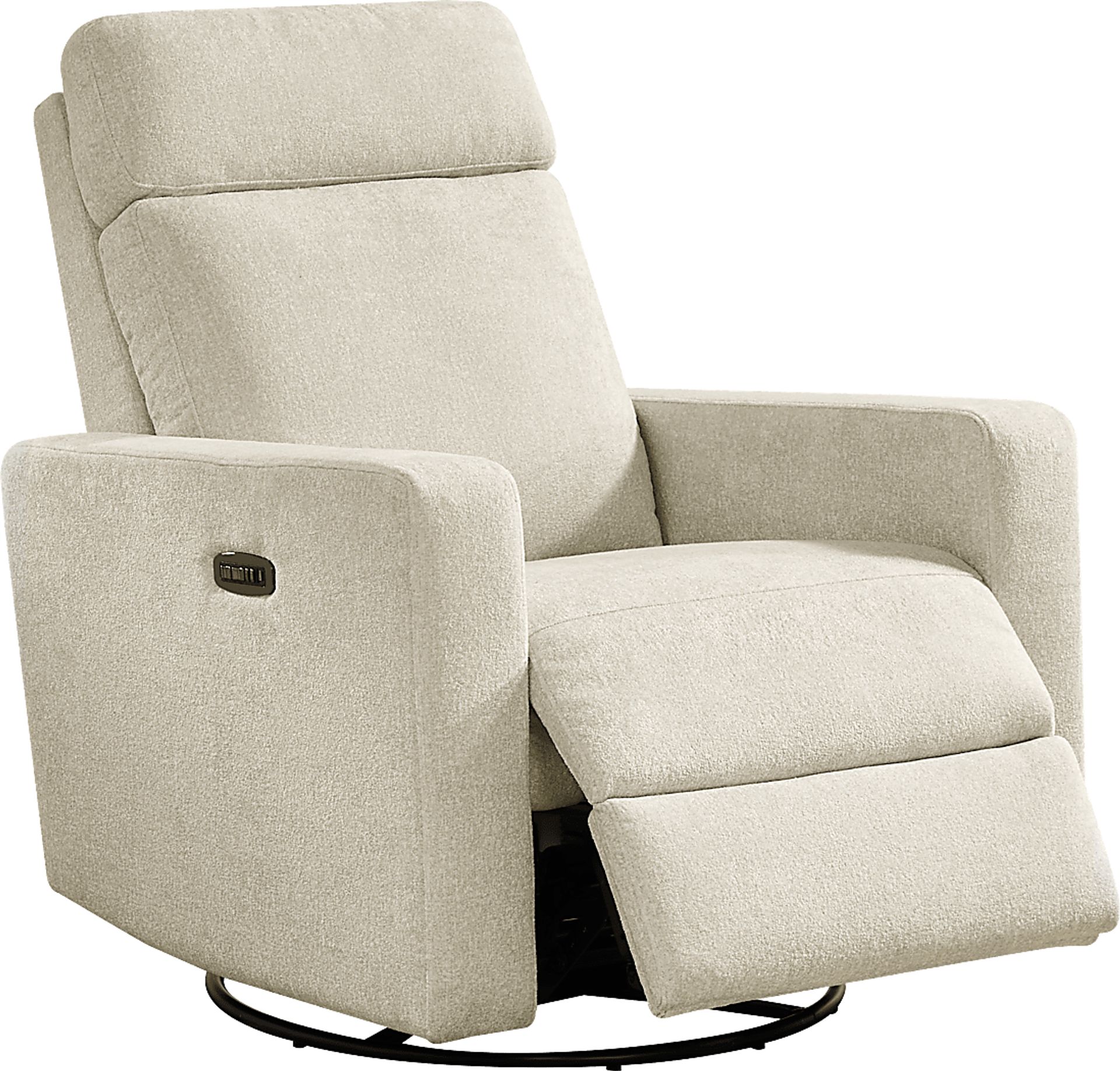 Clifton Gray Dual Power Swivel Glider Recliner - Image 1