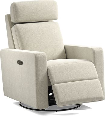Clifton Gray Dual Power Swivel Glider Recliner