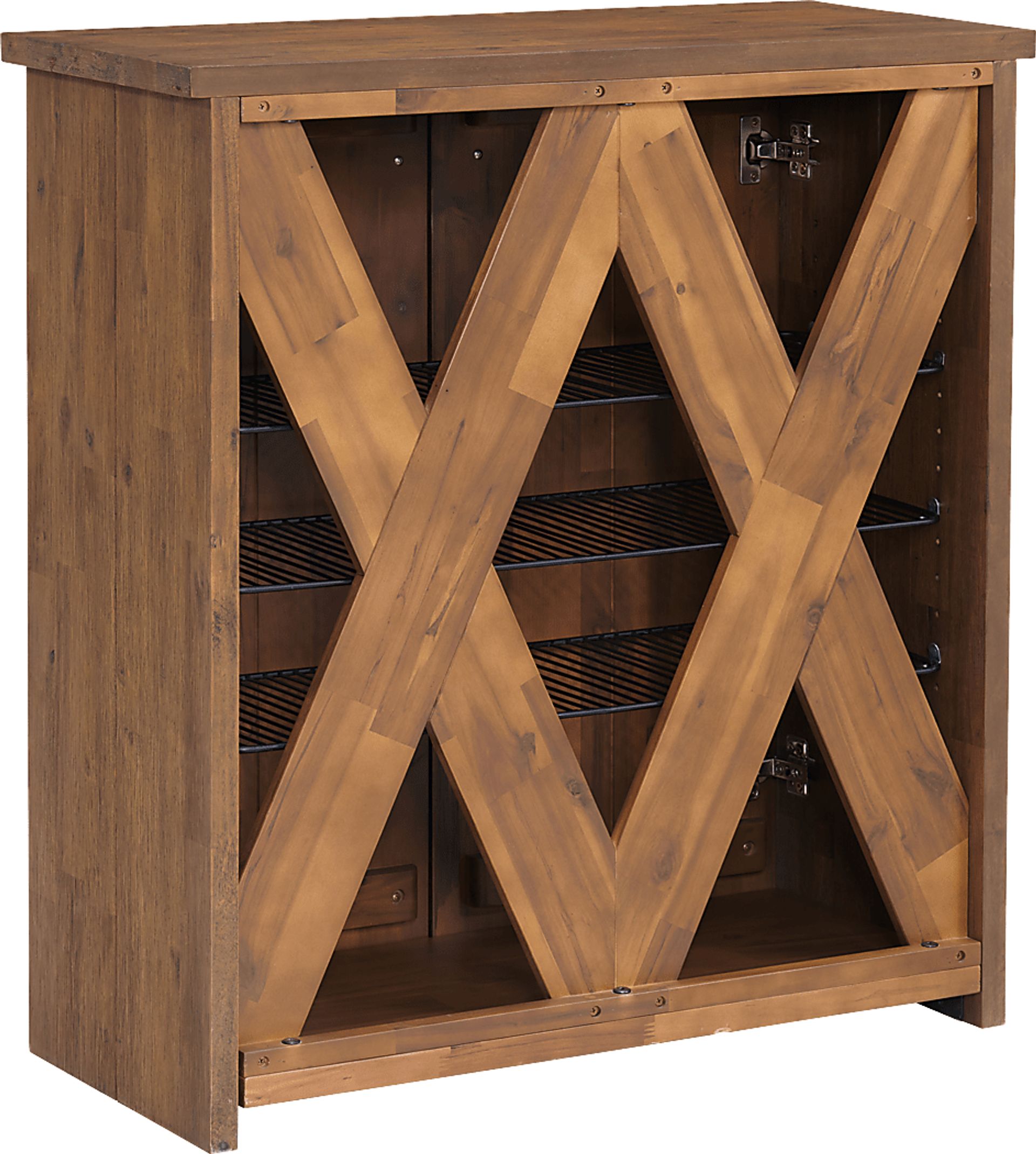 Clintom Natural Accent Shoe Storage Cabinet - Image 9