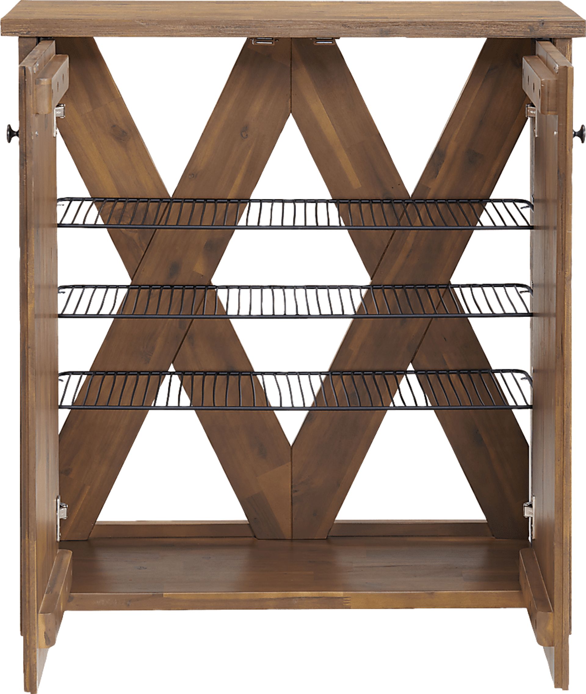 Clintom Natural Accent Shoe Storage Cabinet - Image 11